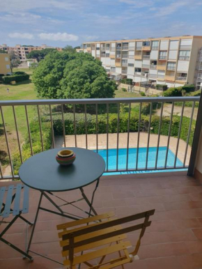 LES TERRASSES DE LA BARONNIE Appartement climatisé avec 1 chambre et piscine ouverte du 1er Juin à mi Septembre